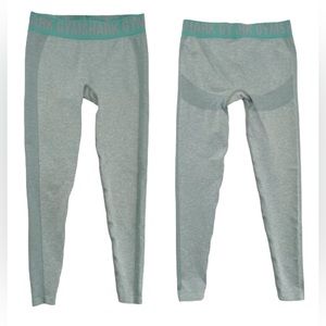 GymShark Flex Low Rise Athletic Workout Leggings Light Green Sz S